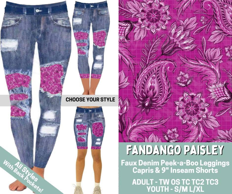 Fandango Paisley Peekaboo Shorts-Tween (PreOrder ETA late July)