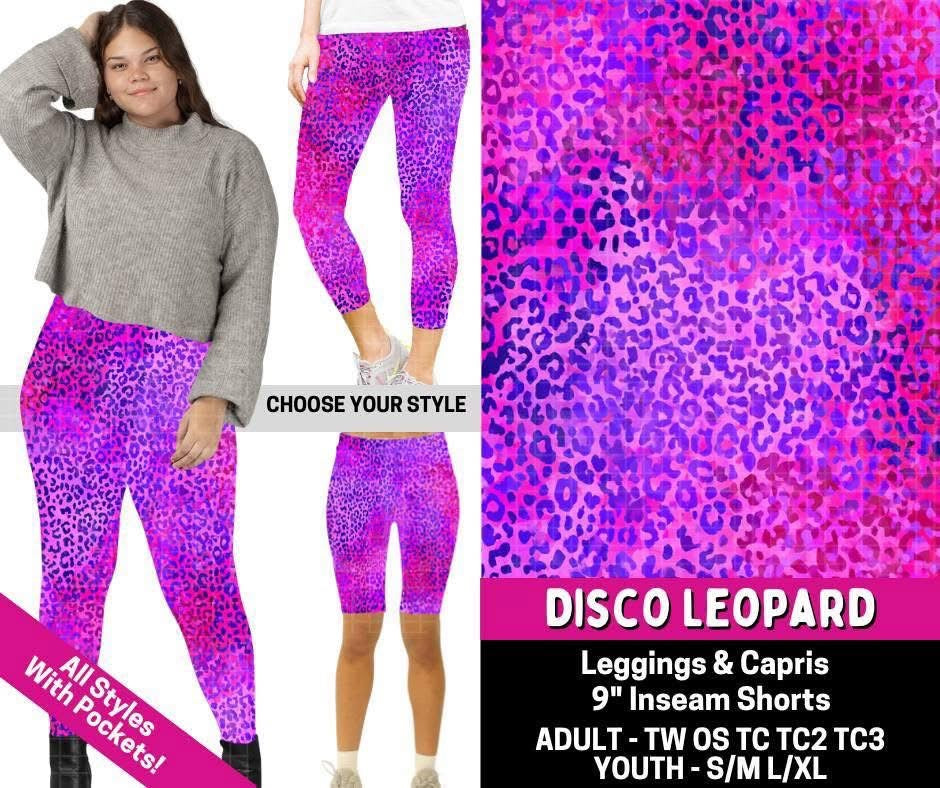 Disco Leopard Biker Shorts L/XL (PreOrder ETA late July)