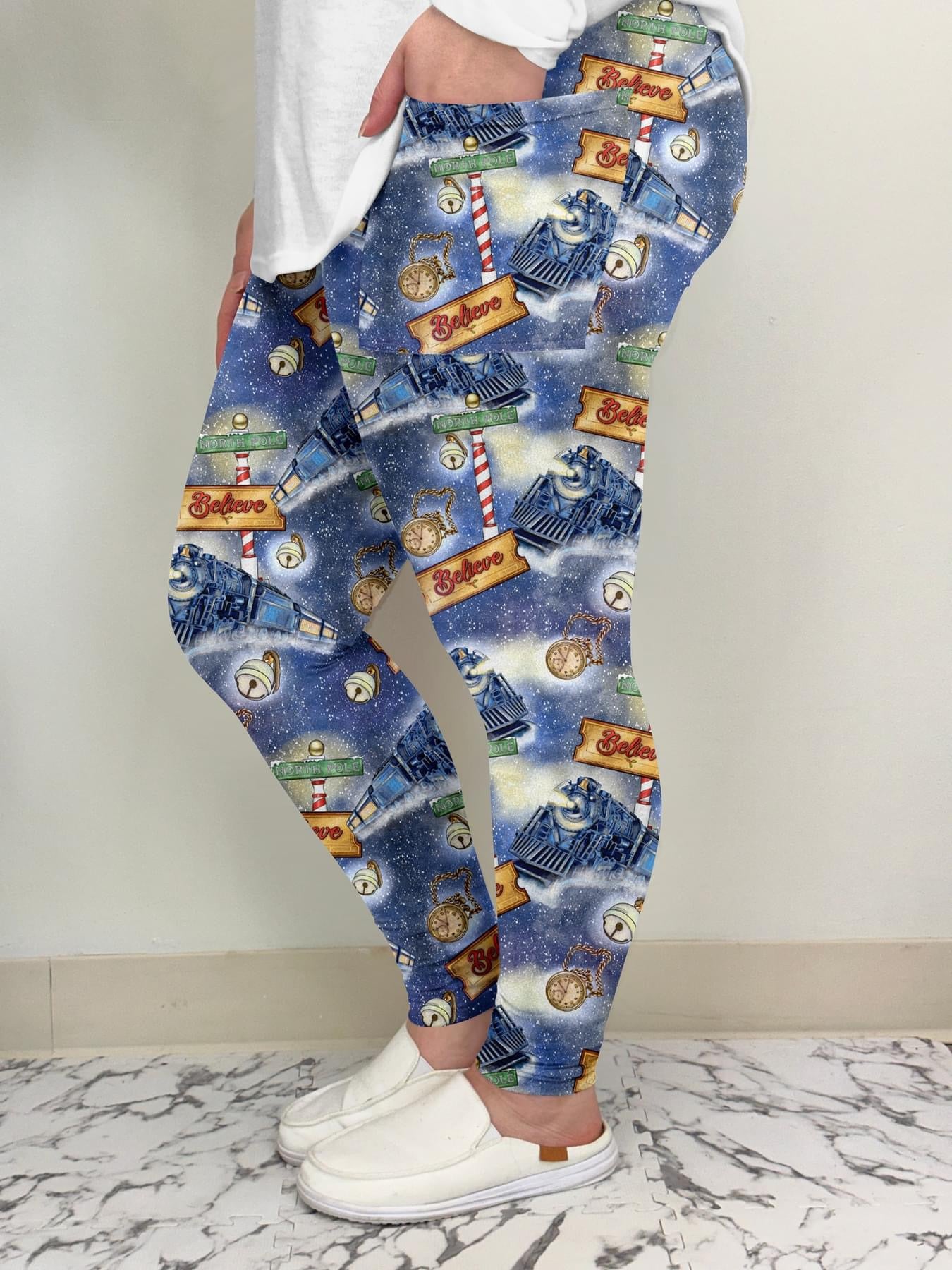 Winter Train Pocket Leggings