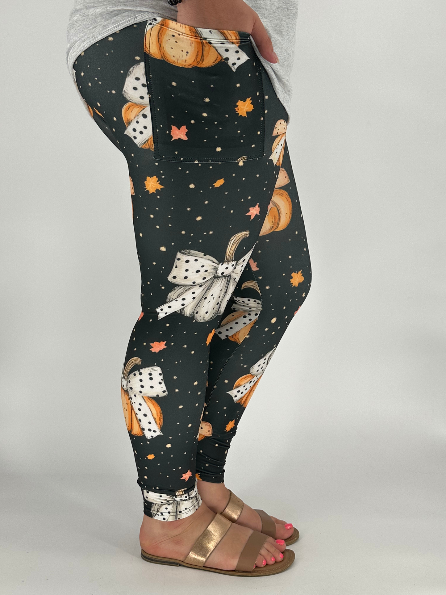 Dark Pumpkin Leggings w/ Pockets