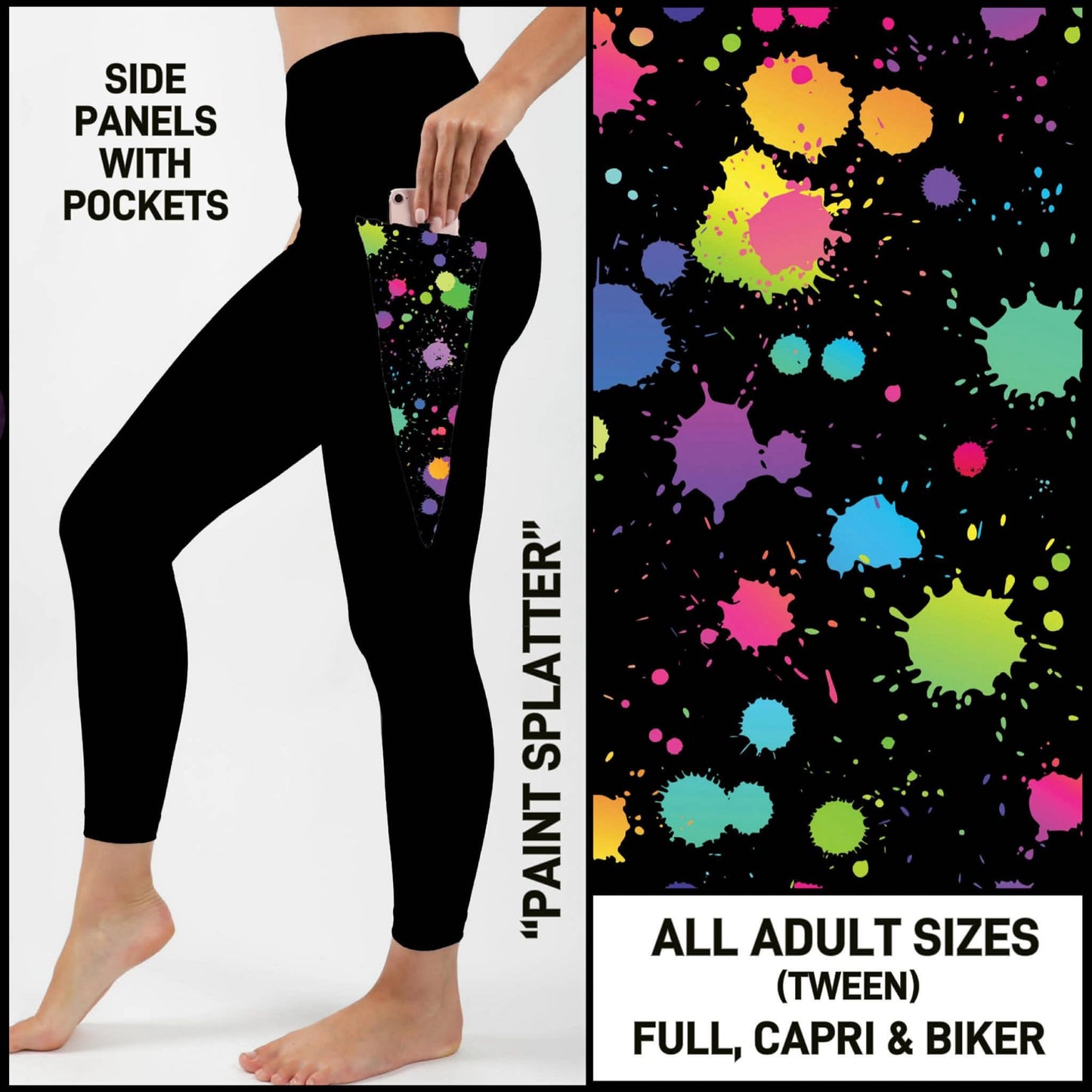 Paint Splatter Panel Pocket PreOrder (ETA late August)