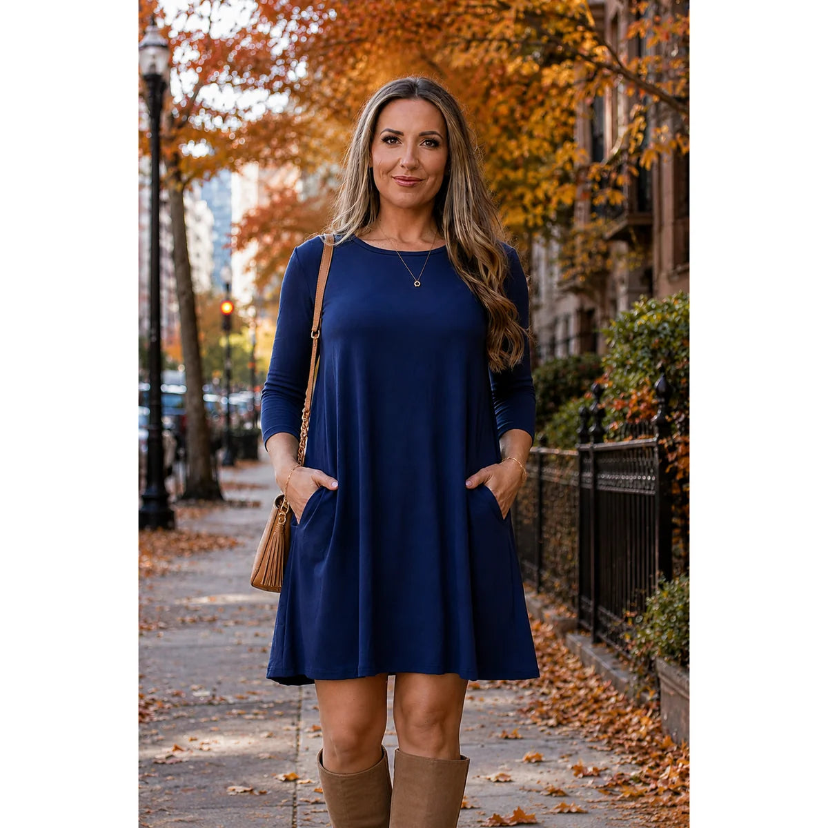 Alyssa 3/4 Sleeve Dress