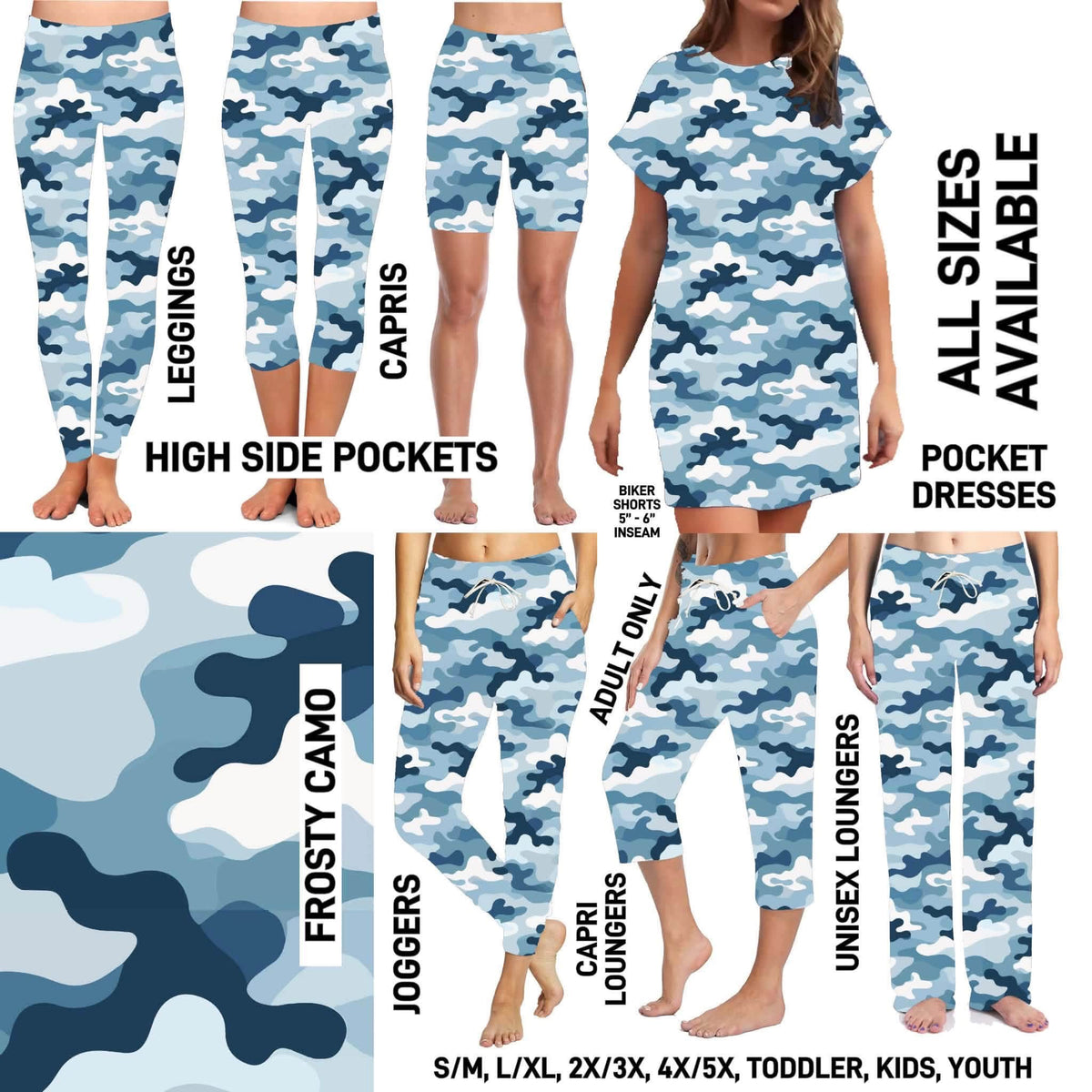 Frosty Camo Joggers-L/XL (PreOrder ETA mid Dec)