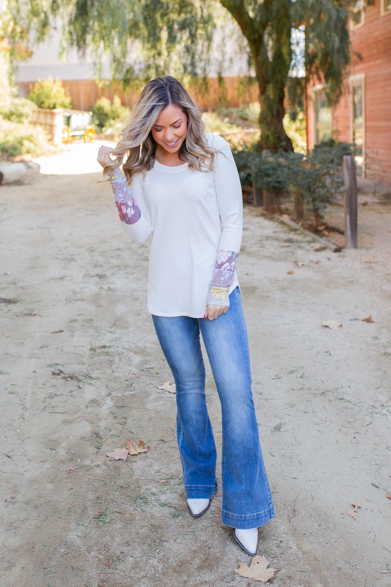 Pleasantly Abloom Long Sleeve Top