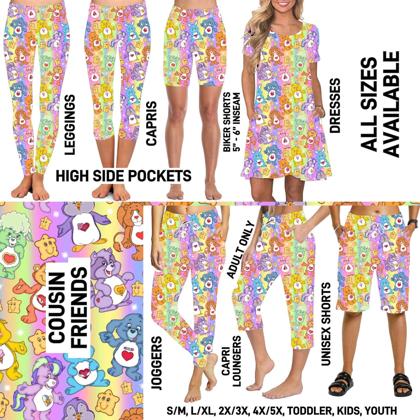 Matching Bottoms, T-Shirts & Dresses PreOrder (ETA late March)