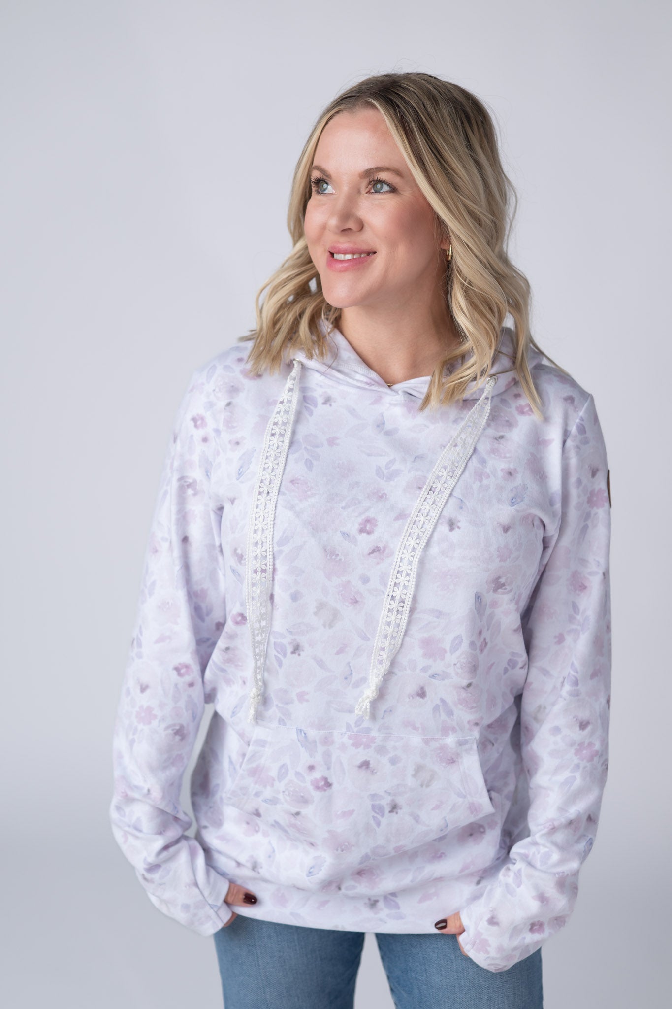 IN STOCK Hailey Pullover Hoodie - Blush Floral FINAL SALE