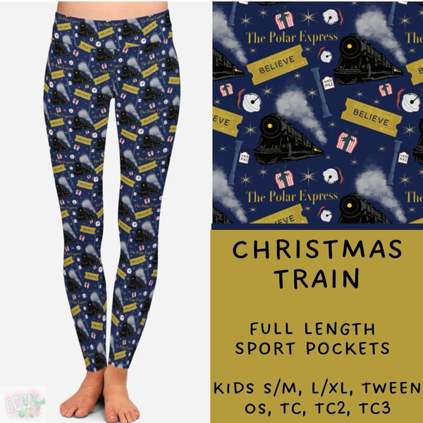 Comfy Christmas Collection Part TWO : FULL Length Leggings WITH Sports Style Pockets  PREORDER ( ETA early / mid December )