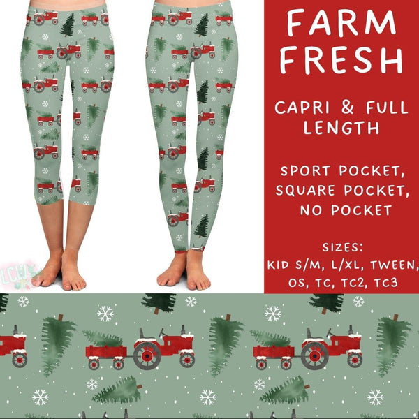 {TC2-TC3} Christmas Spirit Collection: Capri Leggings SPORTS Pockets PreOrder (ETA early December)