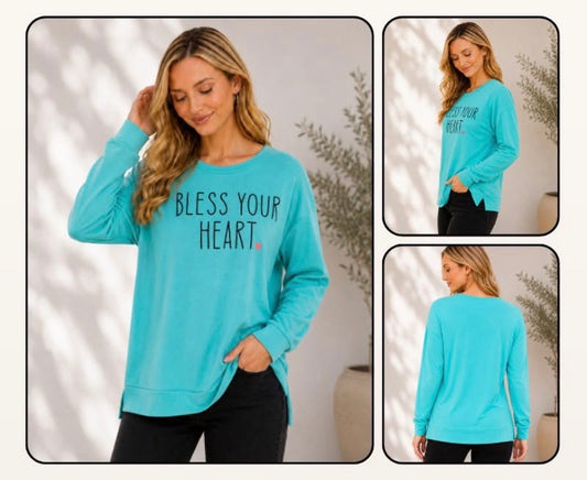 Bless Your Heart Long Sleeve Top