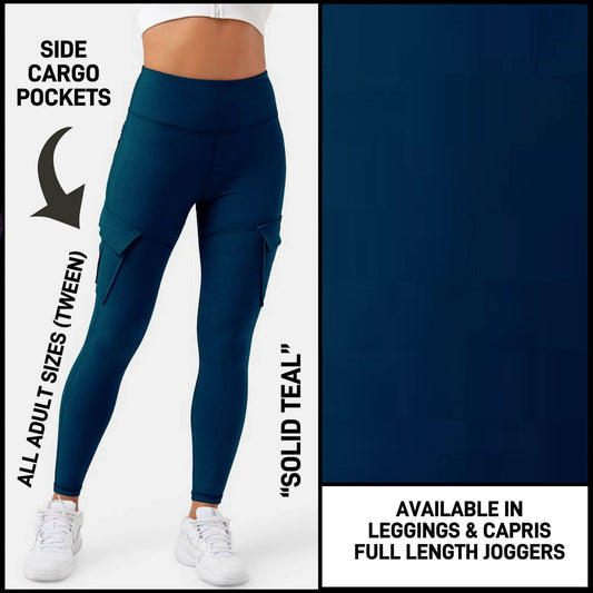 Cargo Pocket Joggers/Teal-2X3X (PreOrder ETA mid August)