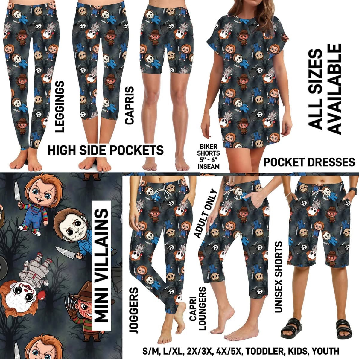 Matching Bottoms, Dresses & T-Shirts PreOrder (ETA early June)