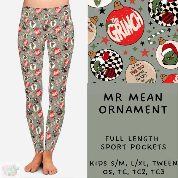 Comfy Christmas Collection Part TWO : FULL Length Leggings WITH Sports Style Pockets  PREORDER ( ETA early / mid December )