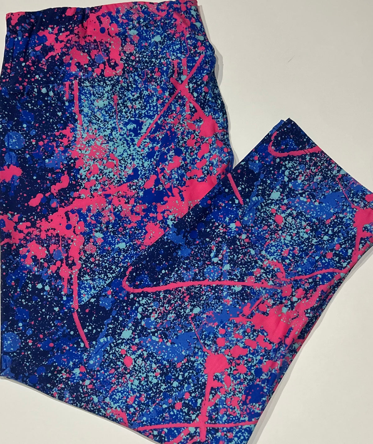 Paint Splatter Capri Leggings