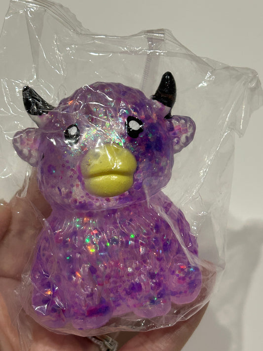 Purple Highland Cow Squishy