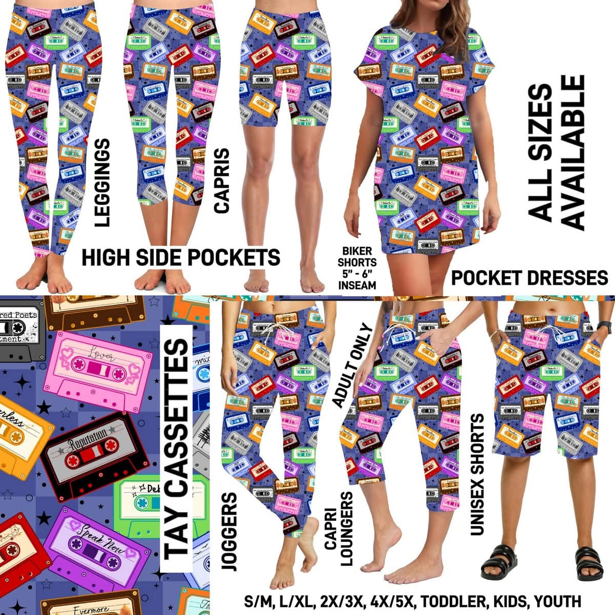 Matching Bottoms, Dresses & T-Shirts PreOrder (ETA early June)