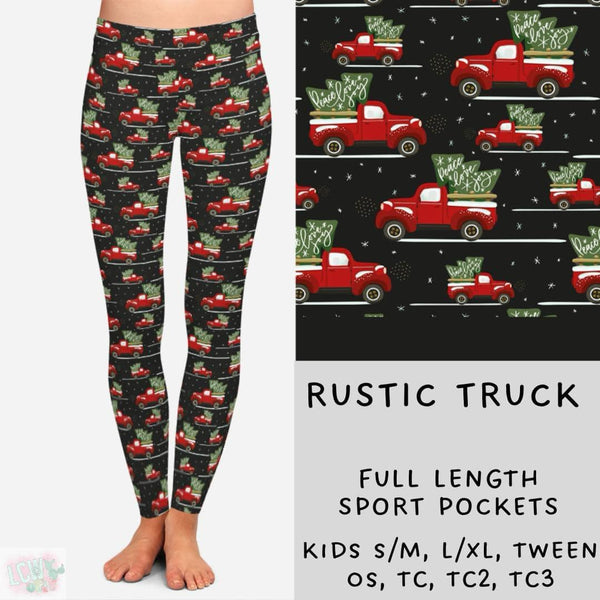 Cozy Christmas Collection Part TWO: FULL Length Leggings WITH Sports Style Pockets PREORDER ( ETA early December )