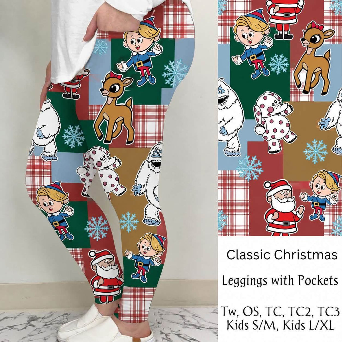 Classic Christmas Pocket Leggings (PreOrder ETA early/mid December)