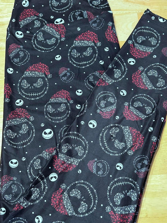 Santa Skelly Leggings