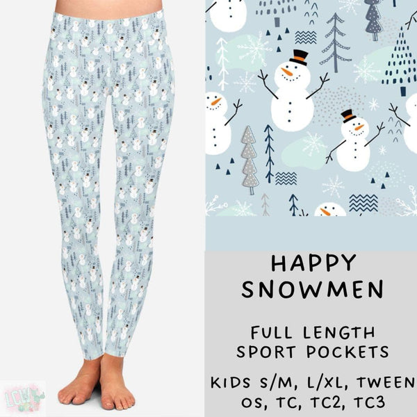 Cozy Christmas Collection Part TWO: FULL Length Leggings WITH Sports Style Pockets PREORDER ( ETA early December )