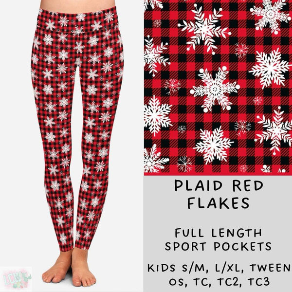 Cozy Christmas Collection Part TWO: FULL Length Leggings WITH Sports Style Pockets PREORDER ( ETA early December )