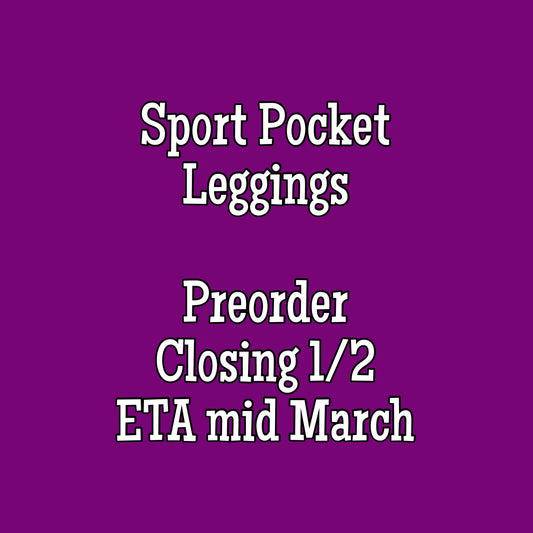 Sport Pocket Leggings PreOrder (ETA mid March)