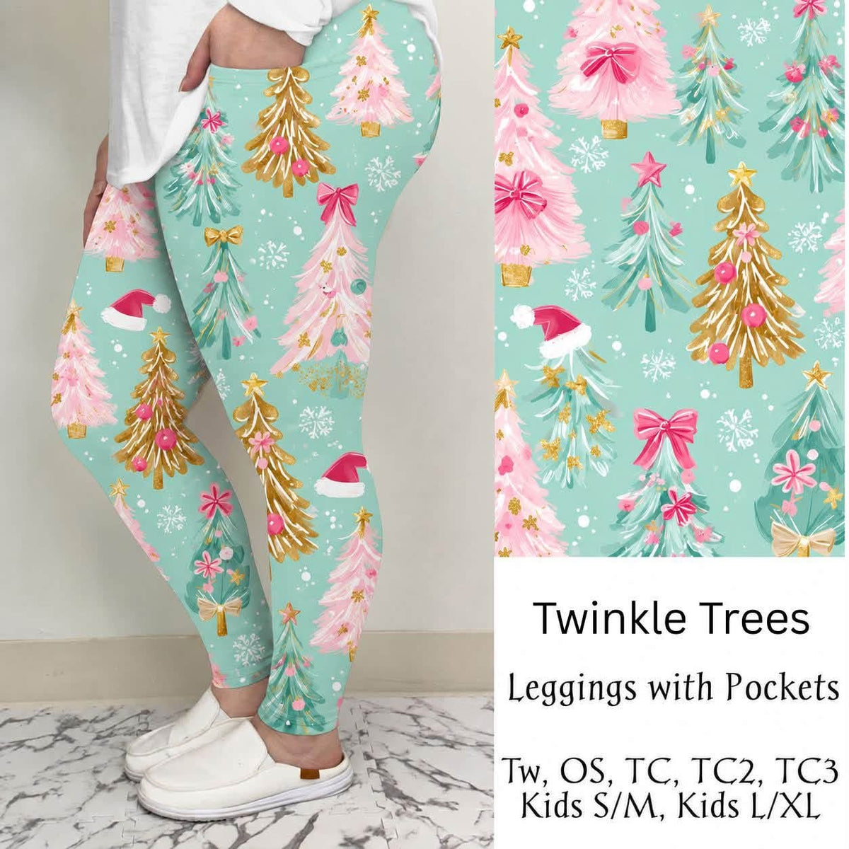 Twinkle Trees Pocket Leggings (PreOrder ETA early/mid December)