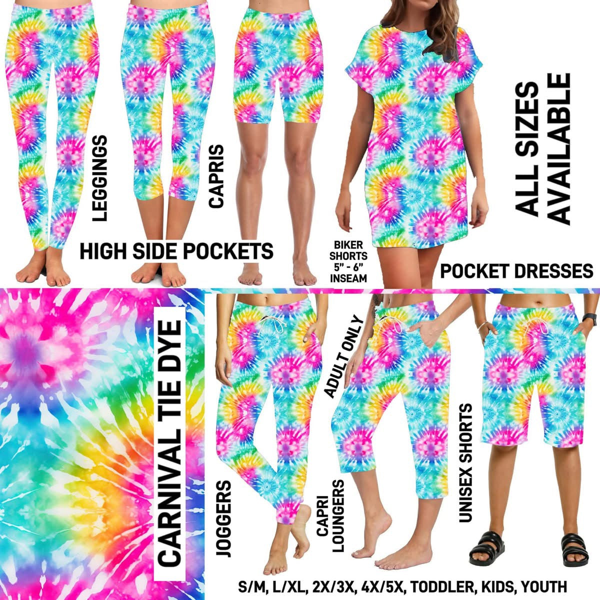 Matching Bottoms, Dresses & T-Shirts PreOrder (ETA early June)