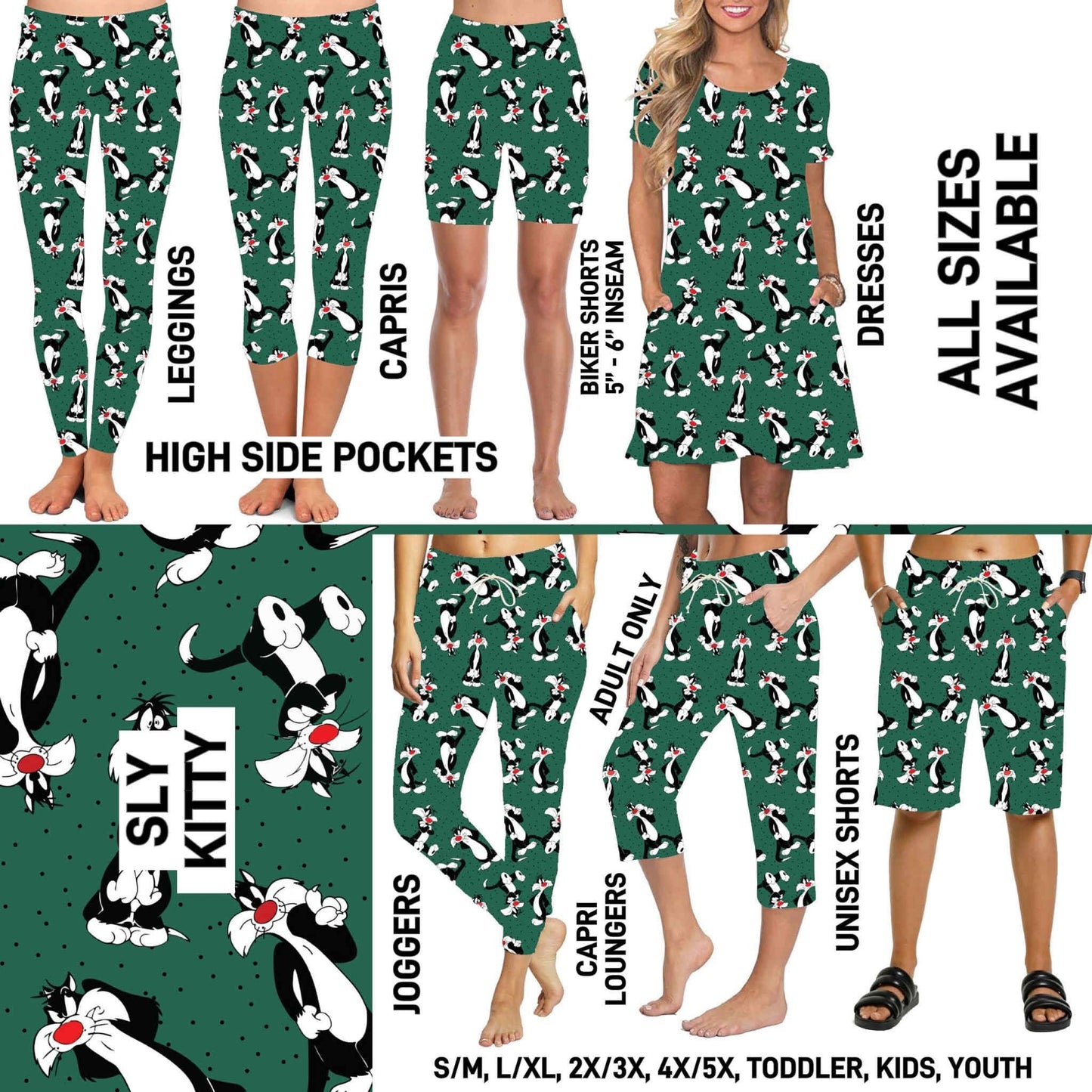 Matching Bottoms, T-Shirts & Dresses PreOrder (ETA mid April)