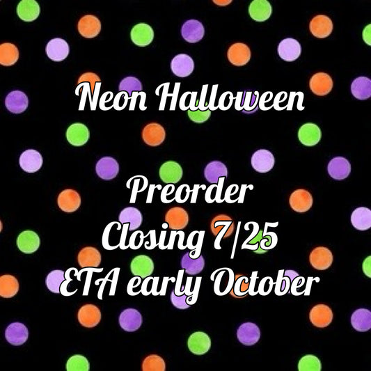 Neon Halloween SQUARE Pocket Leggings PreOrder (ETA early October)