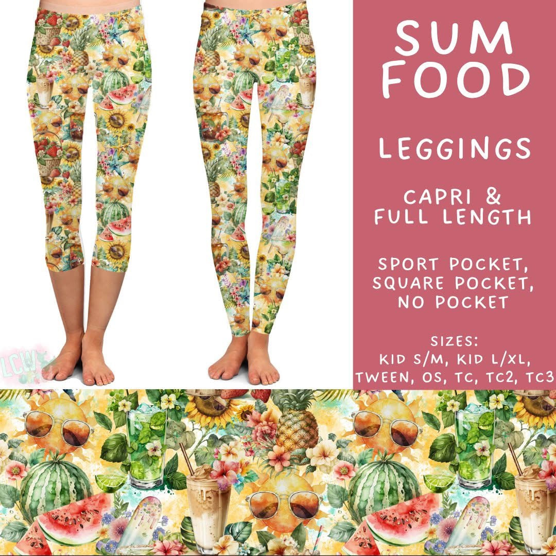 Summer Fun Capri/Full Length Leggings PreOrder (ETA early/mid July)