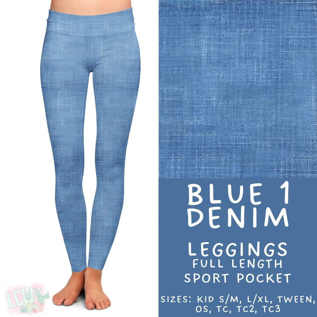 Colorful Faux Denim Collection PreOrder (ETA mid April)