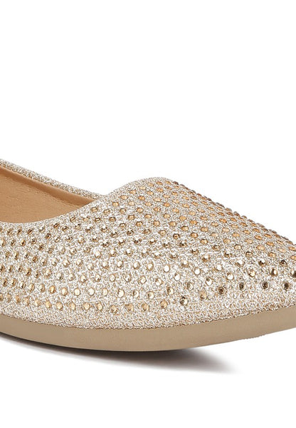 Denki Studded Ballerina Flats