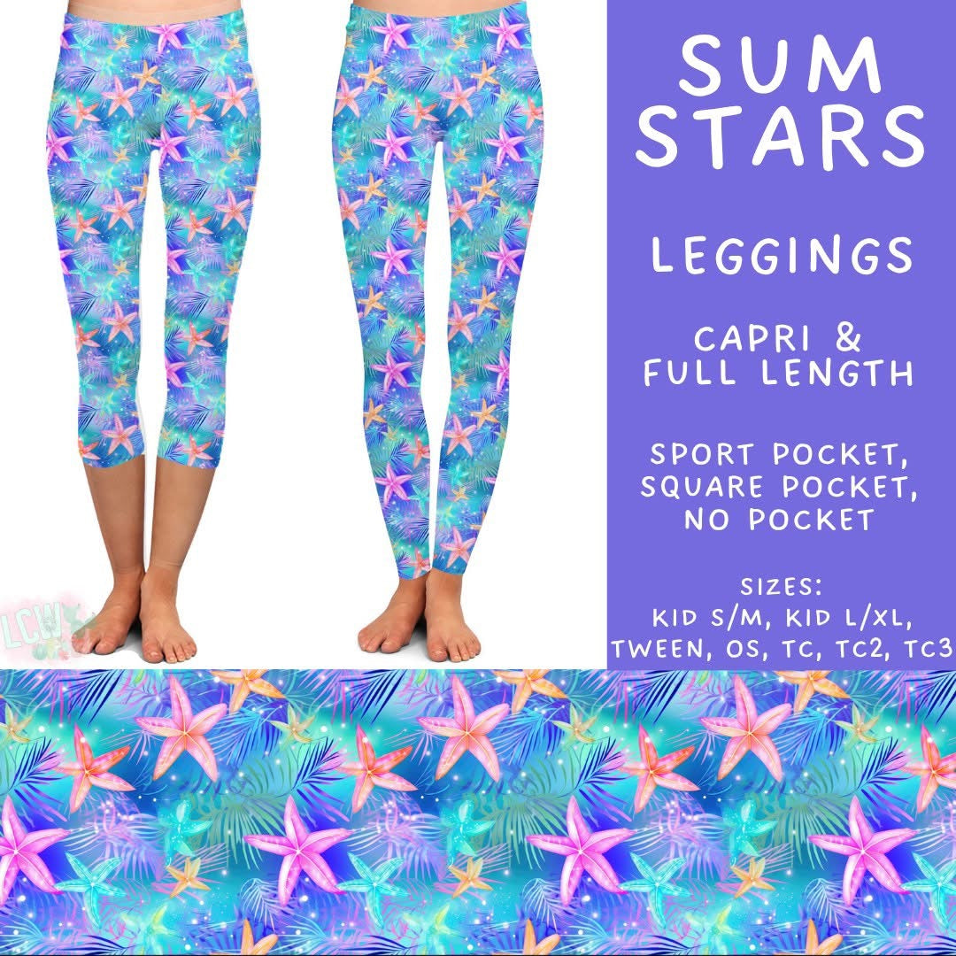 Summer Fun Capri/Full Length Leggings PreOrder (ETA early/mid July)