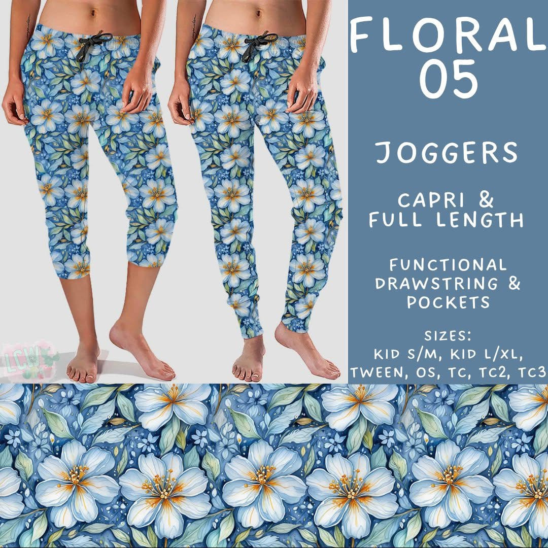 Floral05 Capri Joggers- TC2 (PreOrder ETA mid August)