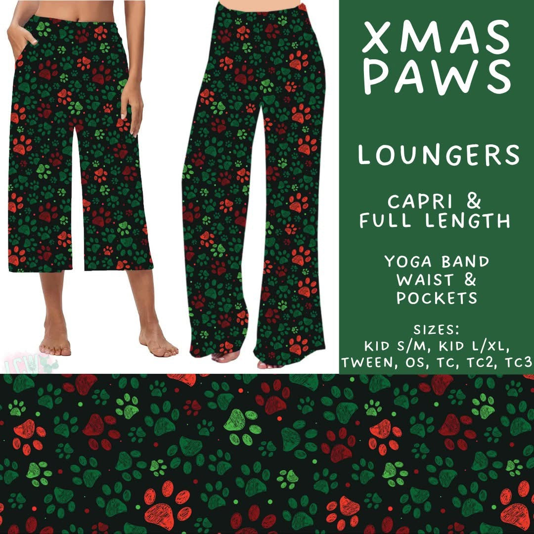 Xmas Paws Loungers (PreOrder ETA early December)
