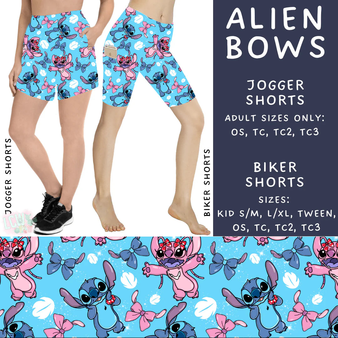 Alien Bows Biker Shorts Kids S/M (PreOrder ETA late May)