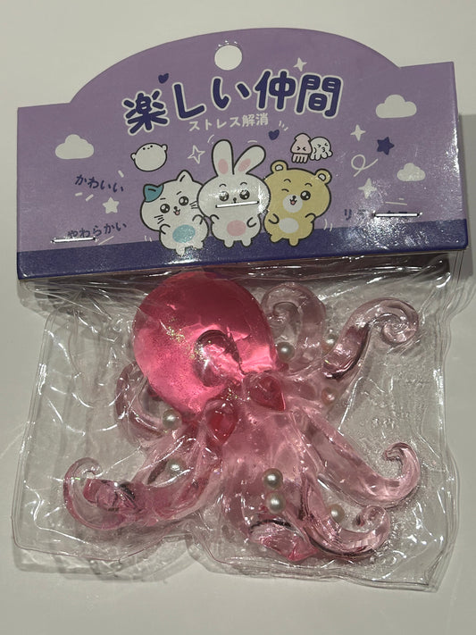 Pink Octopus Squishy