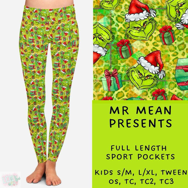 Comfy Christmas Collection Part TWO : FULL Length Leggings WITH Sports Style Pockets  PREORDER ( ETA early / mid December )