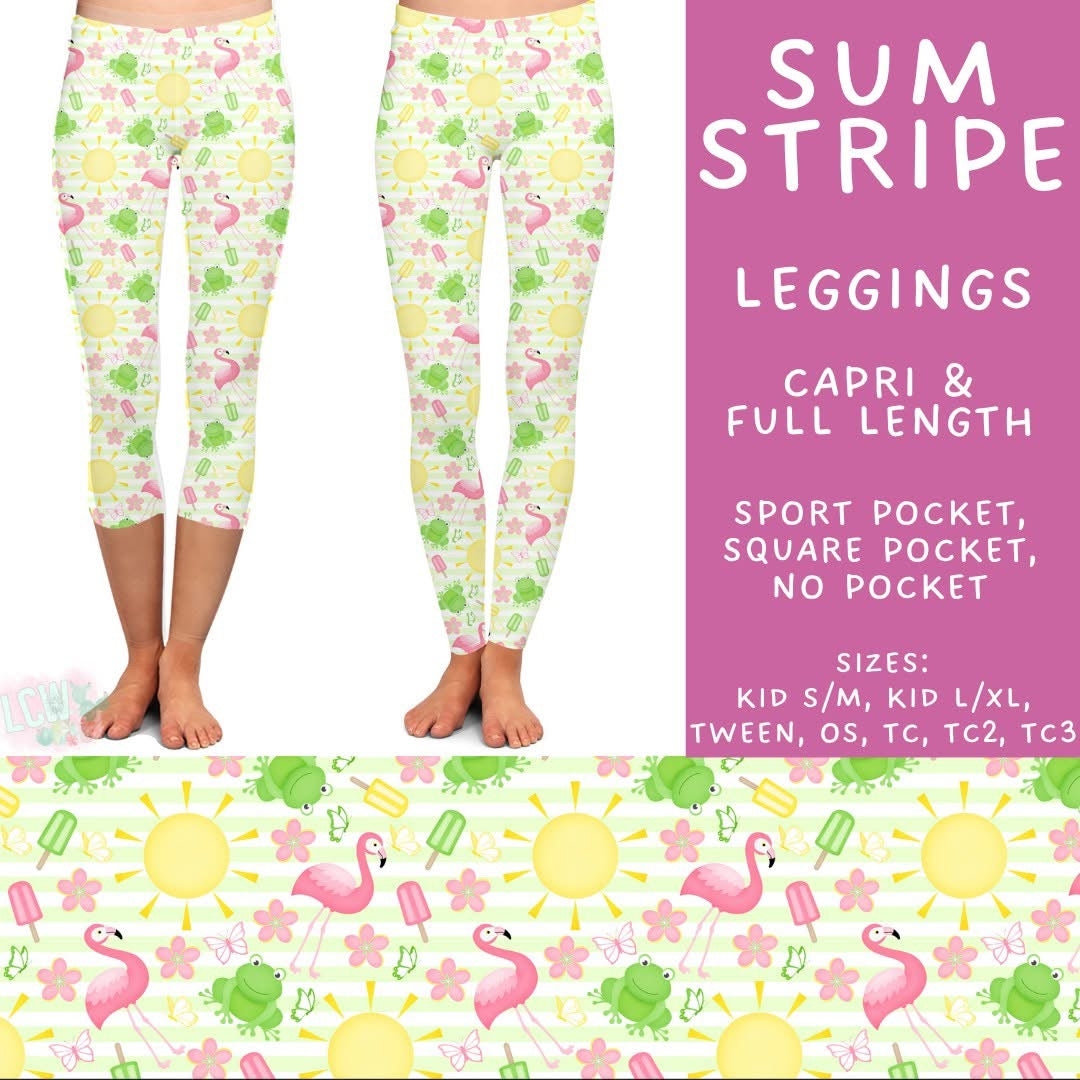 Summer Fun Capri/Full Length Leggings PreOrder (ETA early/mid July)