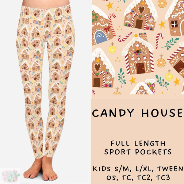 Comfy Christmas Collection Part ONE : FULL Length Leggings WITH Sports Style Pockets  PREORDER ( ETA early / mid December )