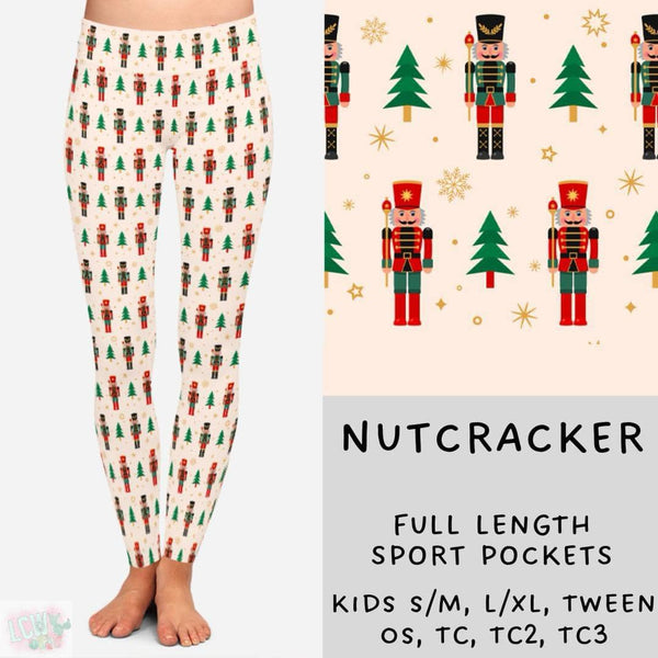 Cozy Christmas Collection Part TWO: FULL Length Leggings WITH Sports Style Pockets PREORDER ( ETA early December )