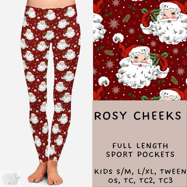 Comfy Christmas Collection Part TWO : FULL Length Leggings WITH Sports Style Pockets  PREORDER ( ETA early / mid December )