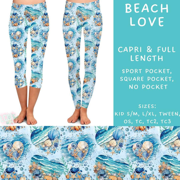 Sea Life Collection : SQUARE POCKET Leggings PREORDER ( ETA mid August )