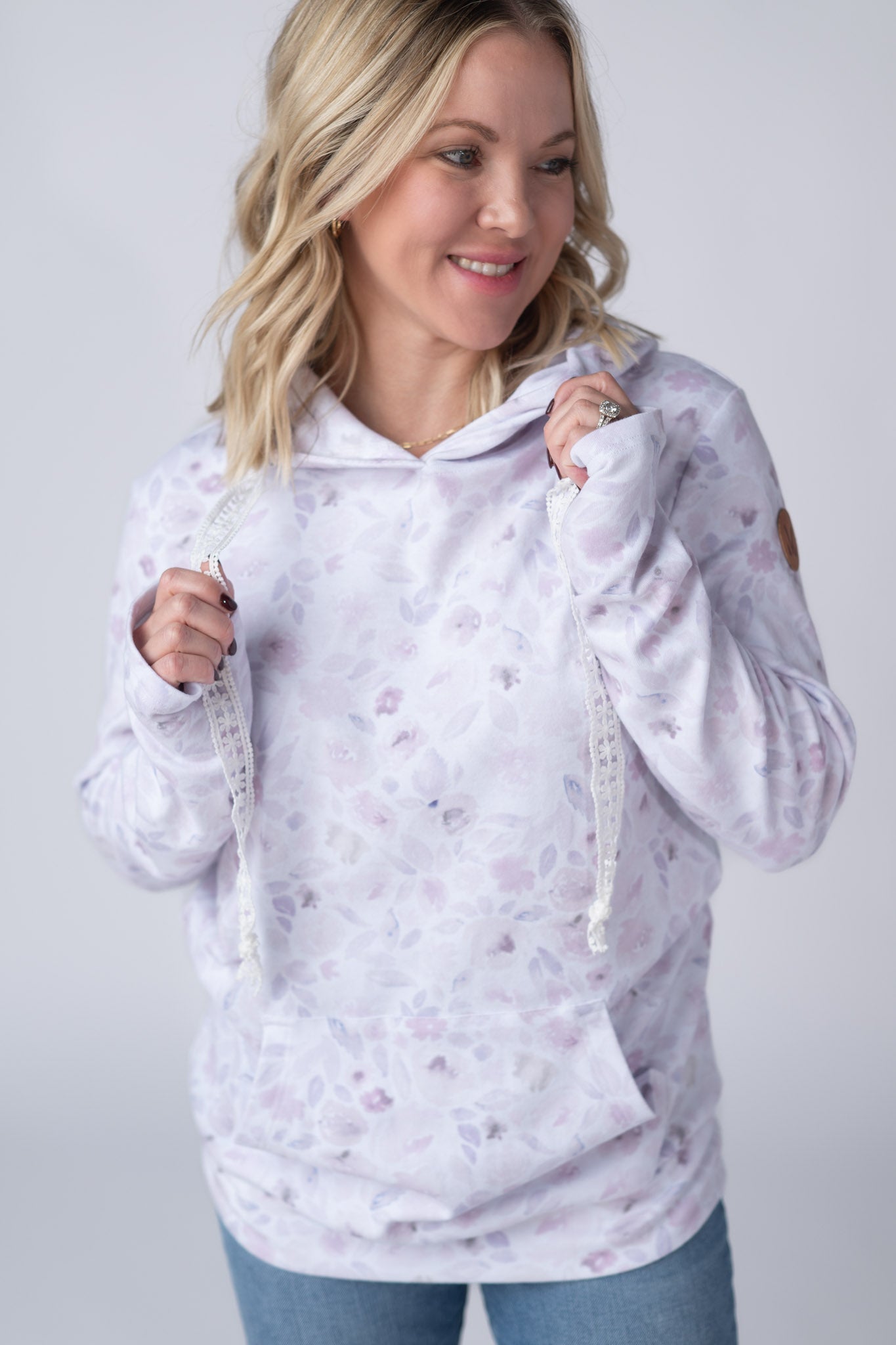 IN STOCK Hailey Pullover Hoodie - Blush Floral FINAL SALE