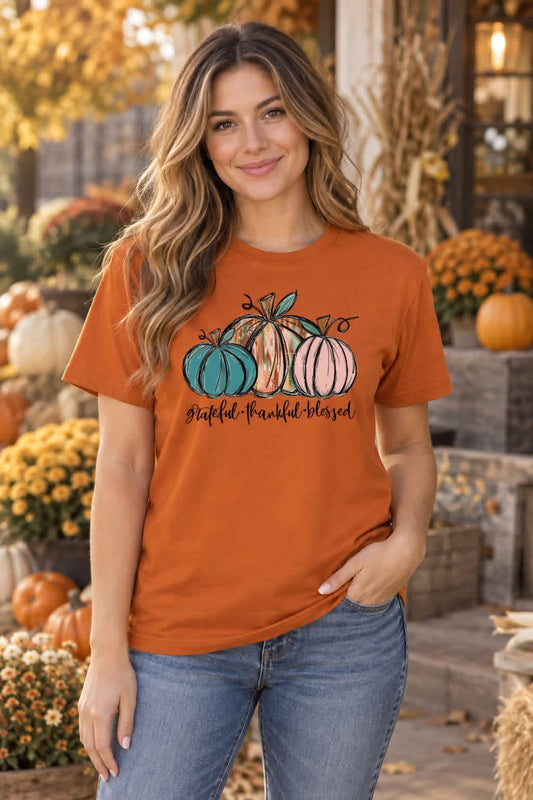 *Deal of the Day* Grateful, Thankful, Blessed T-Shirt (ETA 7-10 days)