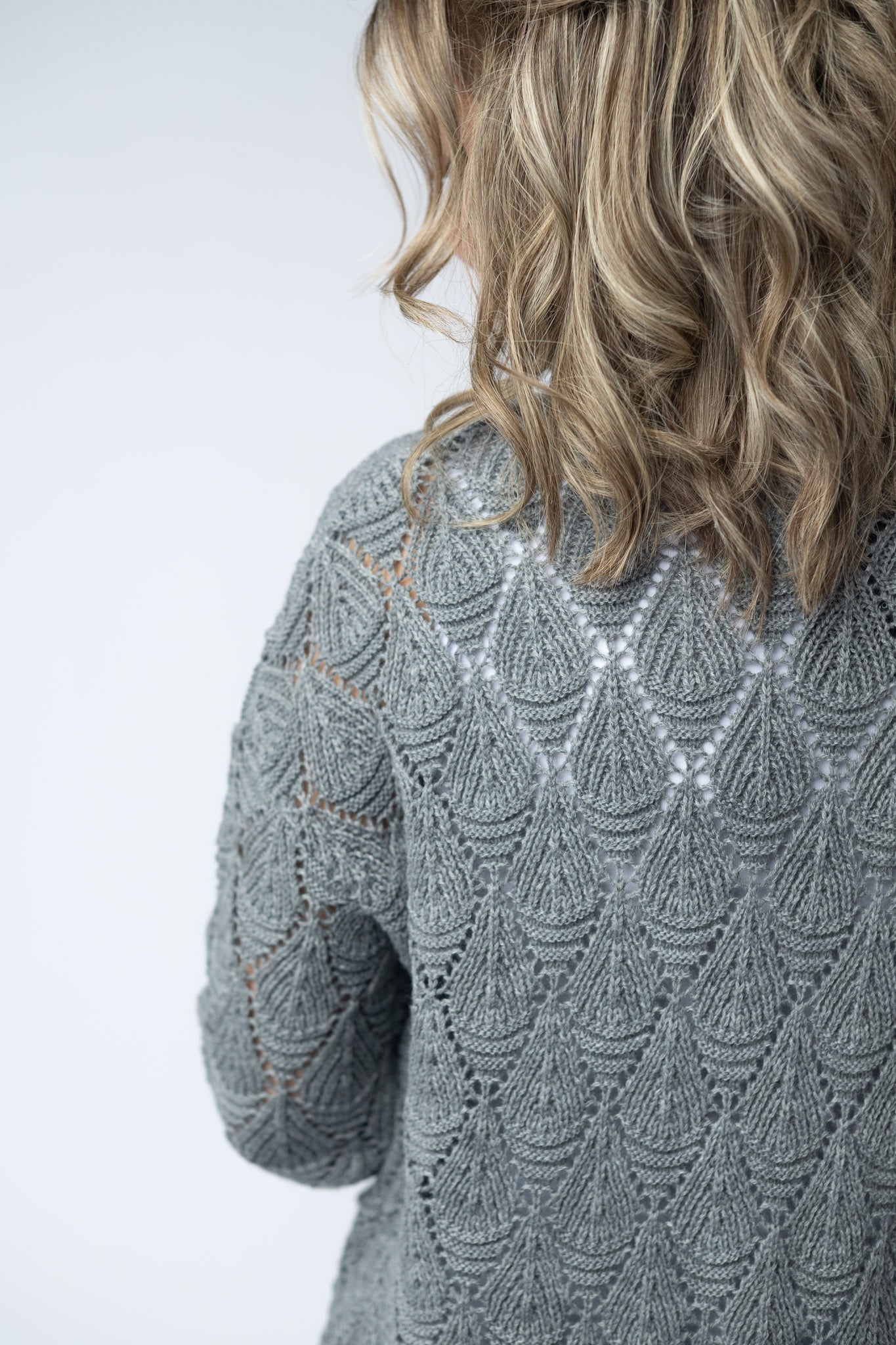 IN STOCK Open Knit Cardigan - Grey FINAL SALE