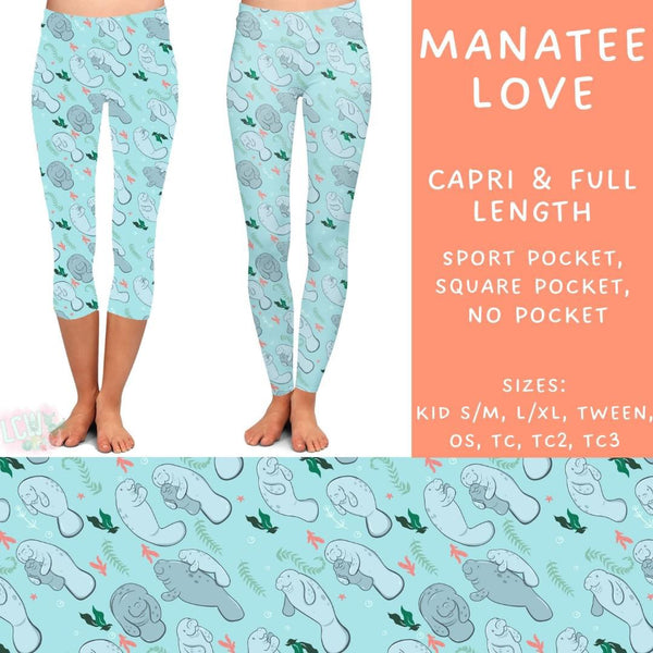 Sea Life Collection : SQUARE POCKET Leggings PREORDER ( ETA mid August )