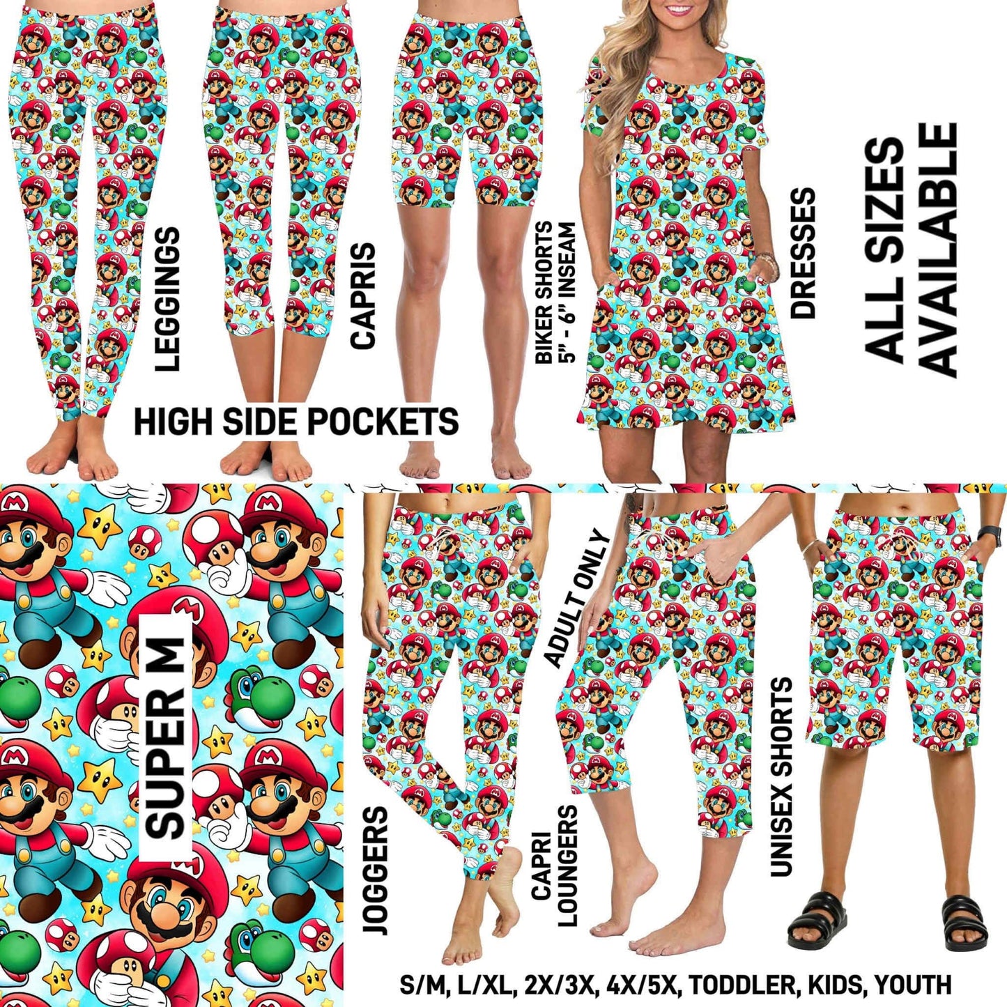 Matching Bottoms, T-Shirts & Dresses PreOrder (ETA mid April)