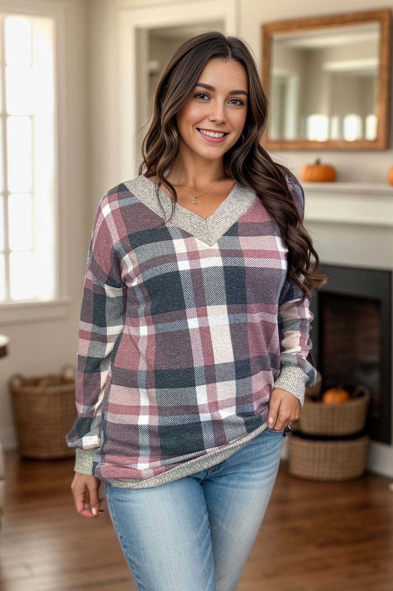 Absolute Dream - Plaid Pullover