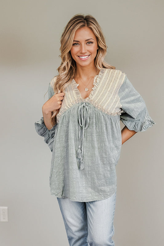 Boho Skies - Ruffle Sleeve